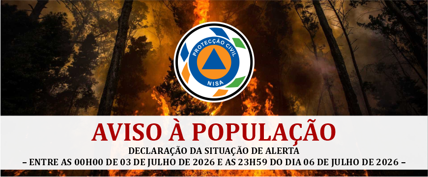 Aviso à População | Declaração da Situação de Alerta aviso