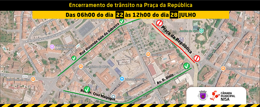 Encerramento de trânsito na Praça da República praca cortada